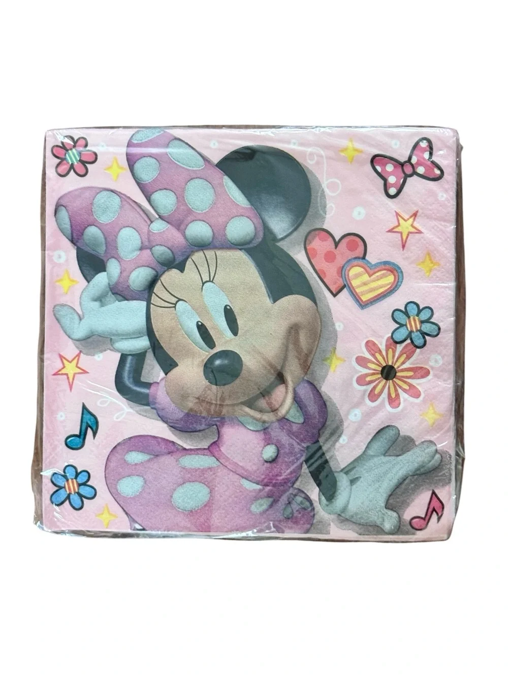 Disney Minnie Mouse Pink Polka Dot 16-Count Paper Napkins – Set of 5 Packs